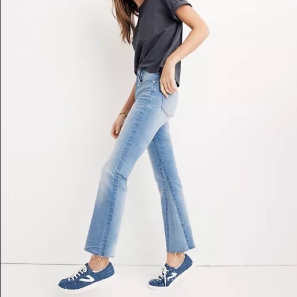 MADEWELL Blue Cali Demi Boot Inset Jeans